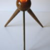 1950s French Brass Tripod Table : Floor Lamp 2