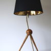 1950s French Brass Tripod Table : Floor Lamp 6