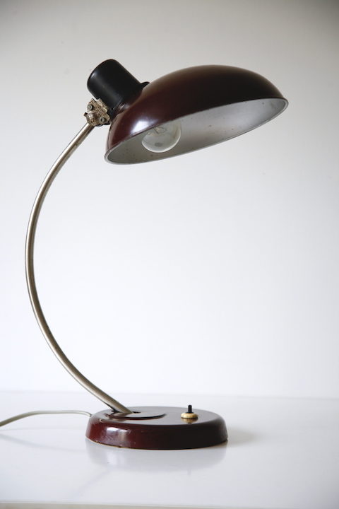 1950s Vintage Brown Bakelite Table Lamp from Helion Arnstadt