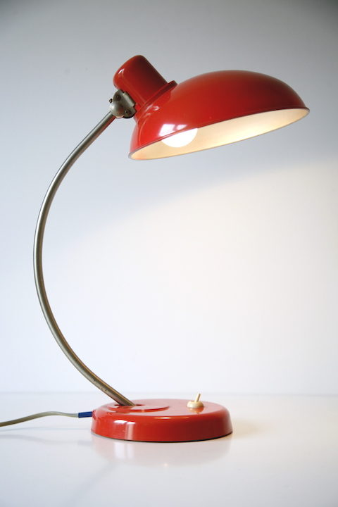 1950s Vintage Orange Bakelite Table Lamp from Helion Arnstadt 2
