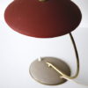 Vintage 1950s Red Brass Desk Lamp