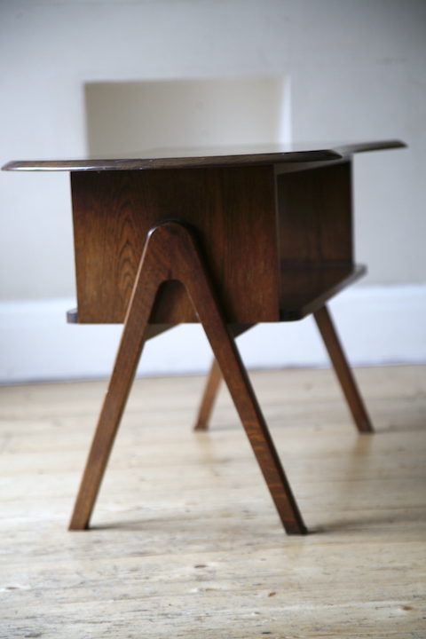 1950s Oak Coffee Table 4
