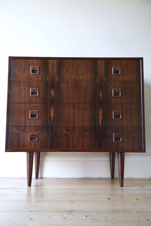 1960s Danish Rosewood Chest of Drawers