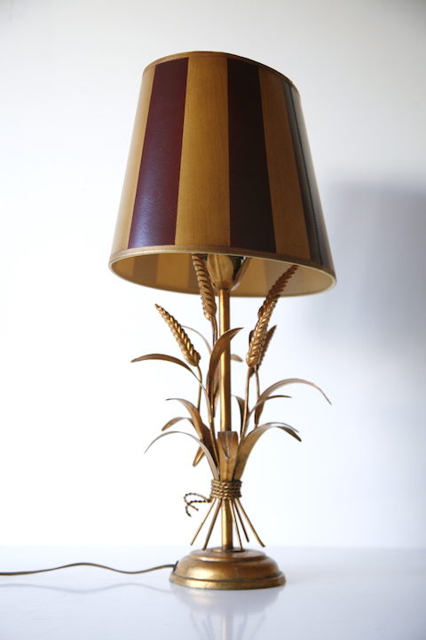 1970s Italian Wheatsheaf Table Lamp