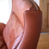 1960s Leather Chair by AB Nili Stoppmöbler Sweden 1