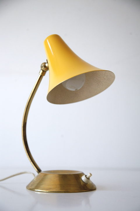 1950s Yellow Lamp