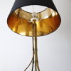 Vintage Maison Bagues Gilt Metal Tripod Lamp 5