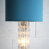 1960s Glass Floor Lamp Blue Shade 6