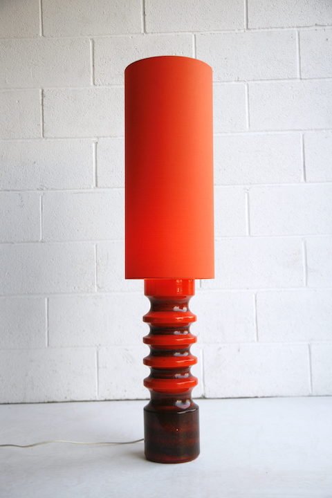 1960s West German Orange Floor Lamp 4