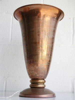 Art Deco Copper Table Lamp 1
