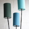 1950s Blue Triple Floor Lamp 1