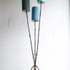 1950s Blue Triple Floor Lamp