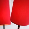 1950s Red Triple Floor Lamp 1