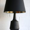 1960s Large Black Table Lamp