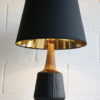 1960s Large Black Table Lamp 3