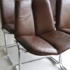 1970s Leather Dining Chairs by Pieff 5