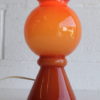 1960s Orange Glass Lamp 3