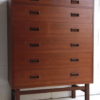 Large 1960s Teak Chest of Drawers 1