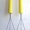 1950s Atomic Yellow Floor Lamps 1