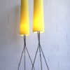 1950s Atomic Yellow Floor Lamps 2