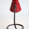 1950s Black & Red Desk Lamp 3