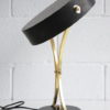 1950s Italian Black Brass Table Lamp 6