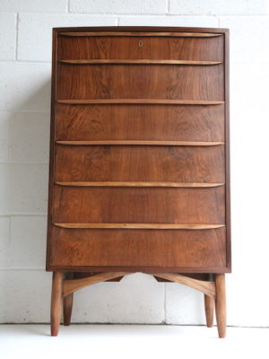 1960s Danish Rosewood Chest of Drawers