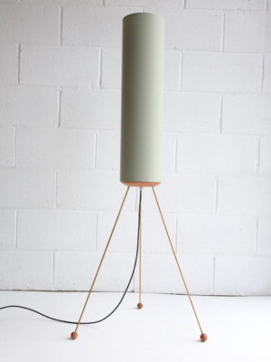 Vintage 1960s Atomic Wooden Floor Lamp 3