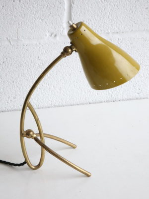 1950s Brass Desk Lamp 1