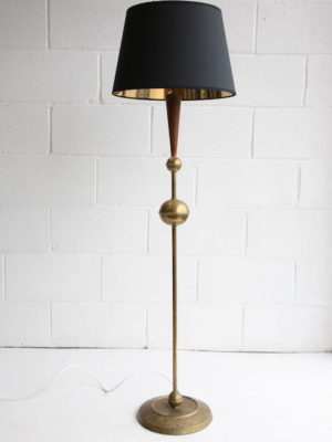 1950s Brass Modernist Floor Lamp 5