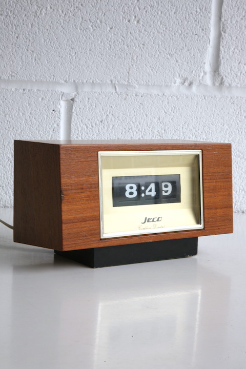 1960s Teak Roll Clock by Jeco Japan 3