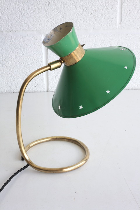 1950s Green Desk Lamp 1
