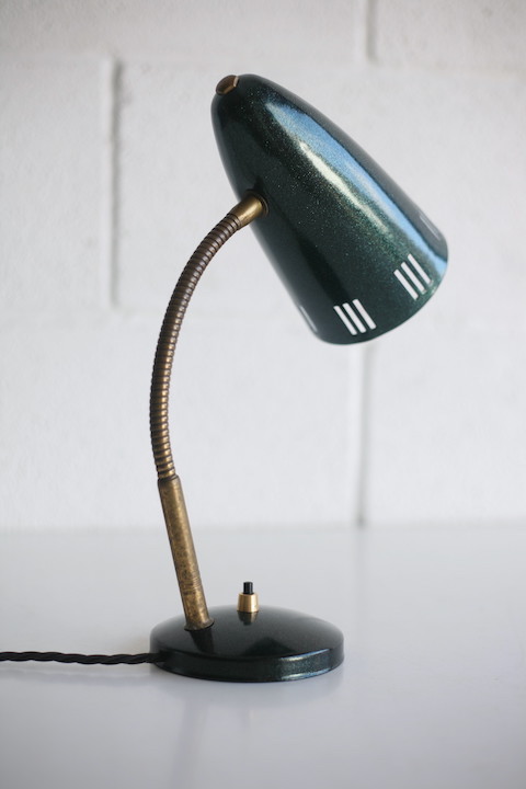 1950s Desk Lamp in Glitter Green 5