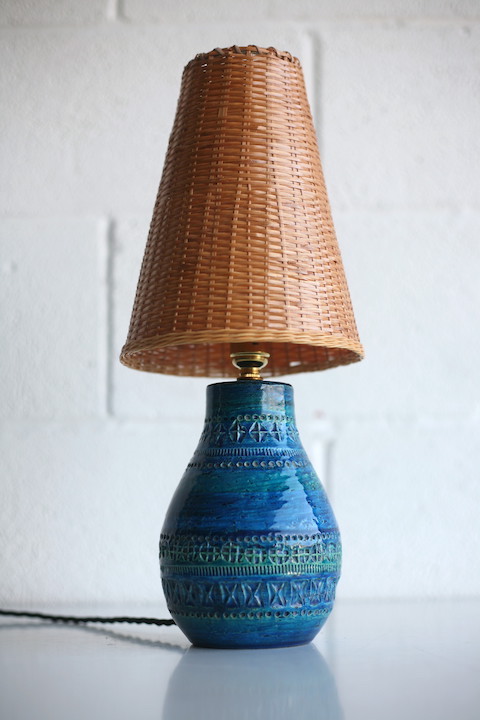 1960s Blue Lamp Base by Bitossi