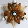 1970s Floral Wall Light