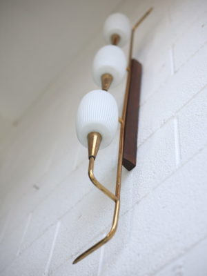 1950s Triple French Wall Light by Lunel 6