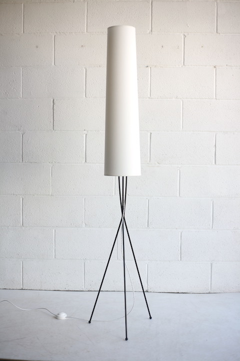 Vintage Steel Tripod Floor Lamp 2