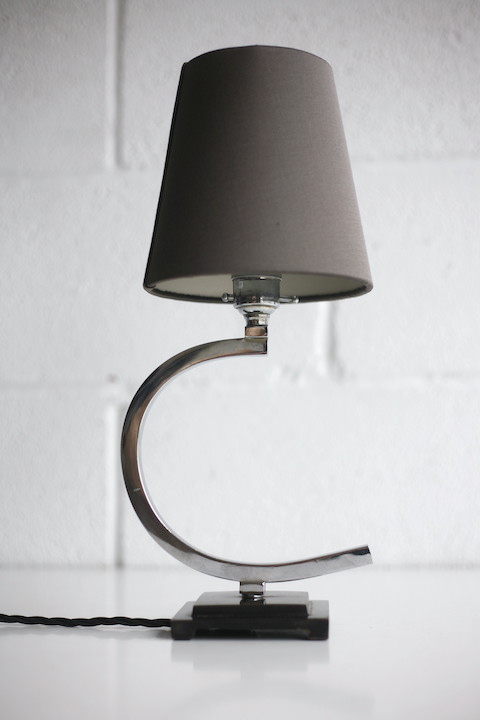 Art Deco Chrome Table Lamp