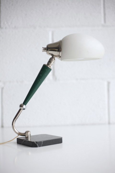 Art Deco Marble Glass Desk Lamp 5