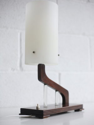 Vintage Art Deco Lucite Table Lamp 1