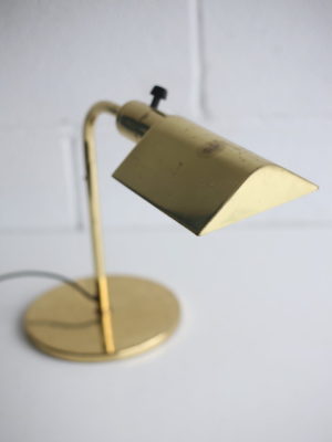 Vintage Brass Desk Lamp by Hansen 6