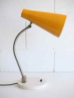 1950s Yellow Desk Lamp 1